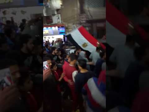 احتفال اهالى الواسطى بنى سويف ورجال الشرطه بفوز مصر 5على بوركينا فاسو 3دورى الافريقى 2017مبروك لمصر 