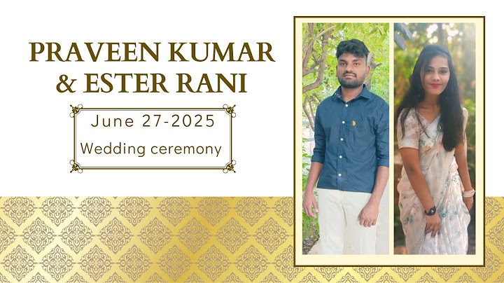 PRAVEEN KUMAR & ESTER RANI MARRIAGE CEREMONY||DT-27-06-2025||PRABHAKAR.R OFFICIAL