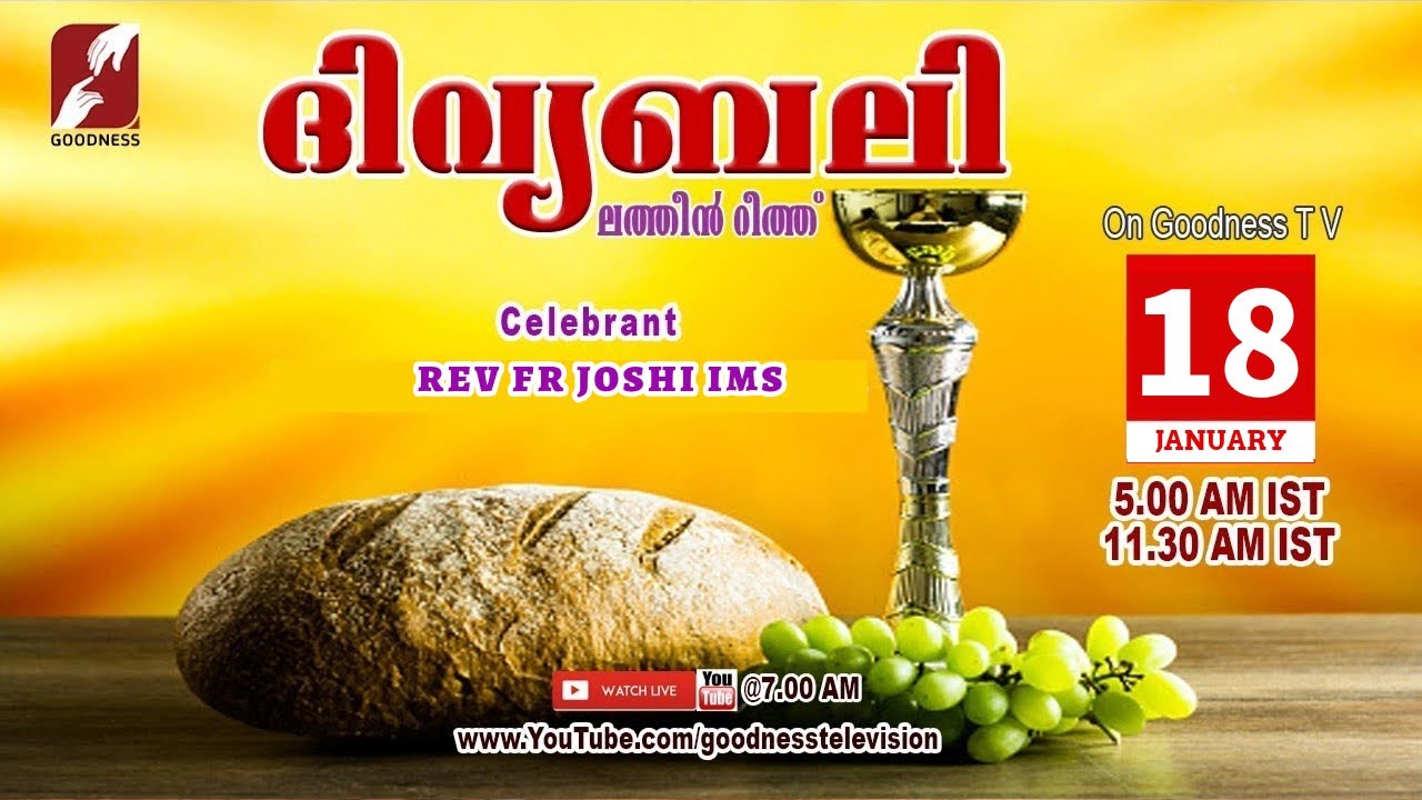 HOLY MASS|LATIN MASS| 18 JAN 2026 |REV FR JOSHI IMS |MALAYALAM QURBANA|TODAY MASS|GOODNESS TV