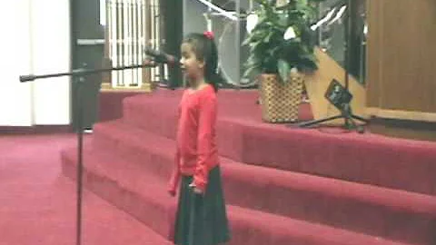 5 year old Ruthann Jessica Daniel Singing Contest