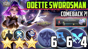 HYPER ODETTE SWORDSMAN BINTANG 3 6 ASTRO 6 MAGE 4 SWORDSMAN MAGIC CHESS MOBILE LEGENDS