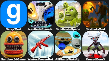 NEXTBOTS IN PLAYGROUND MOD HALLOWEEN 2025 VS ALL PLANETS WAKE UP,SANDBOX IN SPACE,CRUSED DEER,GMOD