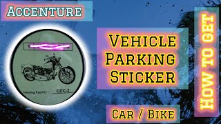 Vehicle Parking Sticker | car | Bike | How to get / raise incident/support ticket @Accenture  screenshot 1