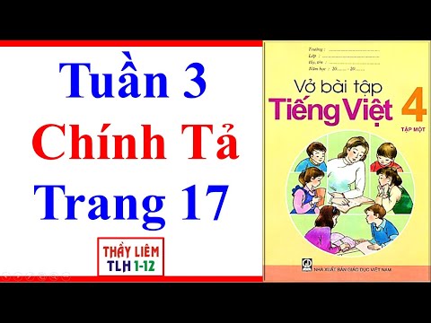 Video Vở Bài Tập Tiếng Việt Lớp 4 | Tuần 3 | Chính Tả |... - youtube