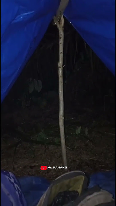 tidur di pinggir sungai ,sambil nungggu perangkap ikan