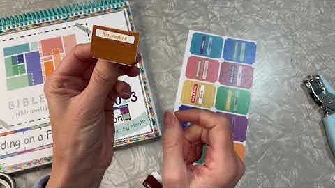 Adding Tabs to your 2023 Monthly Bible Quilt Journal