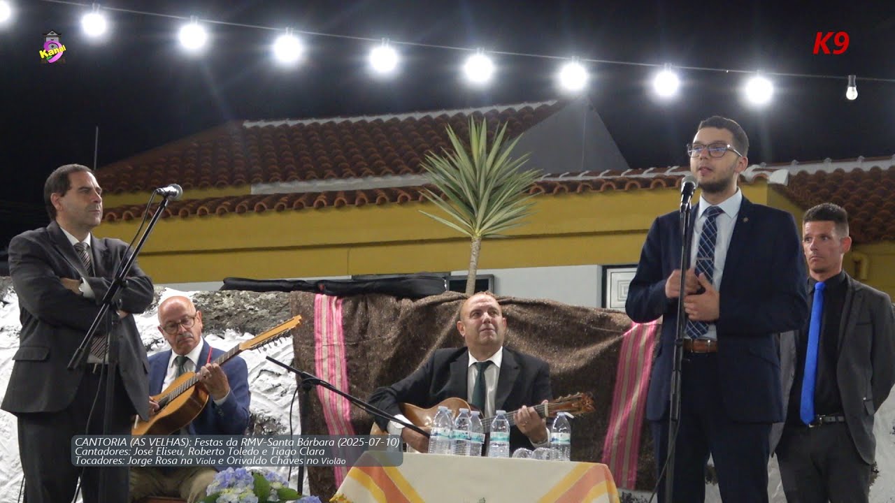 As Velhas J. Eliseu, Roberto T. e Tiago Clara, Cantoria da RMV - Santa Bárbara Terceira (2025-07-10)