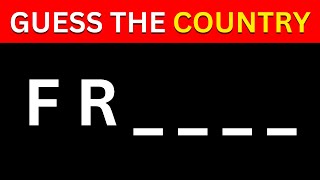 Guess The Countries By First 2 Letters | Country Quiz Resimi