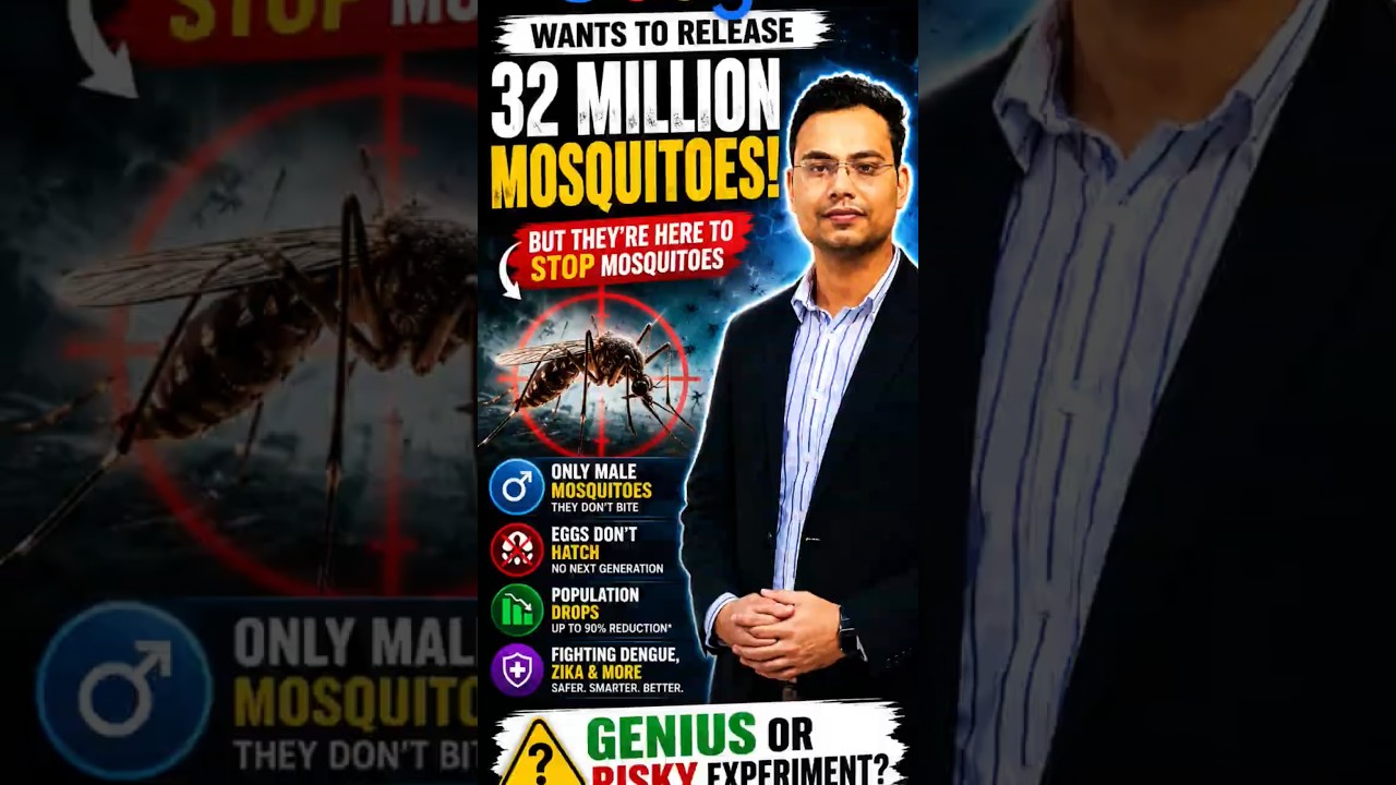 Why Google Wants to Release Millions of Mosquitoes #youtubeshorts #google #trending #healthtech