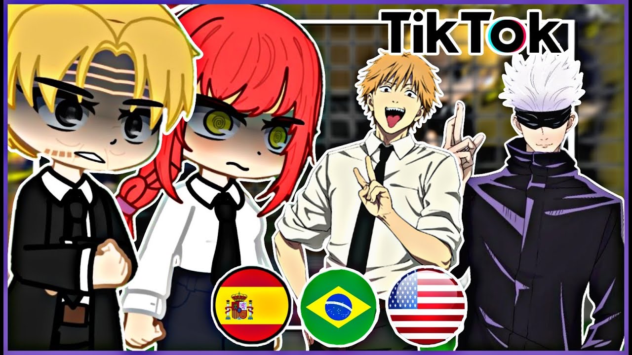 Chainsaw Man React to Denji as Satoru Gojo | Tik Toks | 🇪🇸🇺🇸🇧🇷