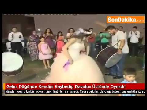 Gelin, Düğünde Kendini Kaybedip Davulun Üstünde Oynadı