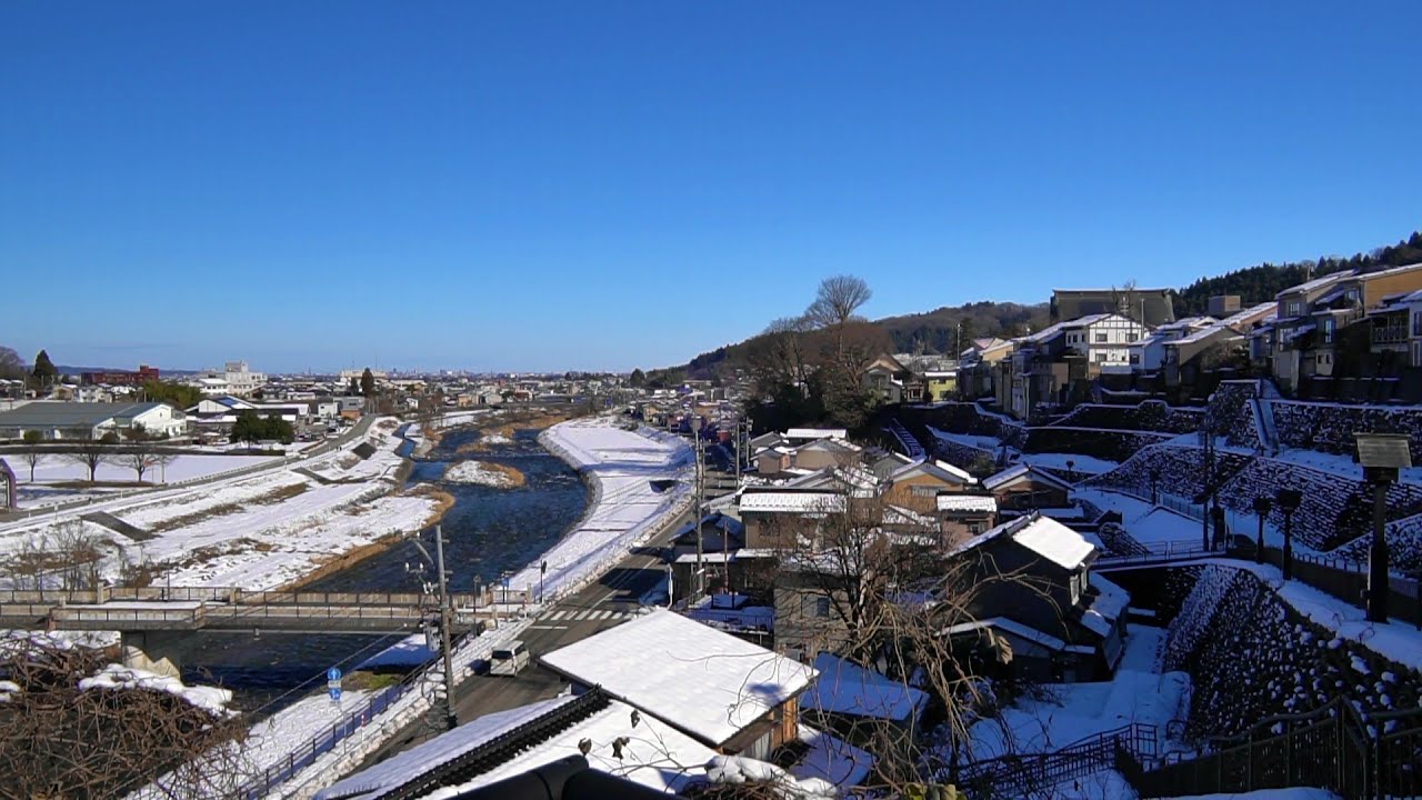 富山癒しの風景シリーズ【冬の越中八尾】（富山市）