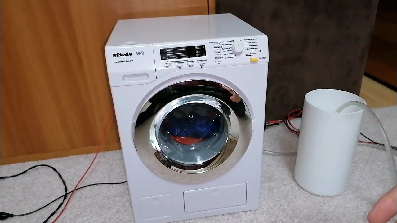 Miele W1 toy washing machine rinse and spin YouTube