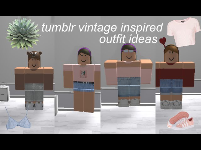 Tumblr Vintage Inspired Outfits Roblox Youtube - roblox robux tumblr