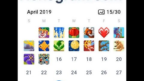 Nonogram daily challenge 11-15 april 2019