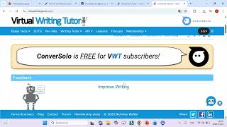Screencast on virtual writing tutor