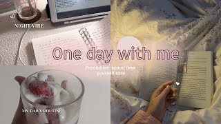 One day with me ep.2 ☕️ อ่านหนังสือ+ออกกำลังกาย+study with me🌤️