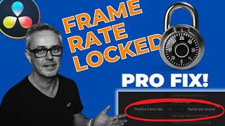 Why I cant set the Frame Rate in Resolve - EASY FIX for Beginners