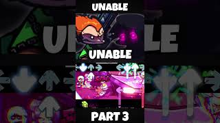 FNF - Unable F-mix V1 [PART 3] (FNF MOD) #shorts
