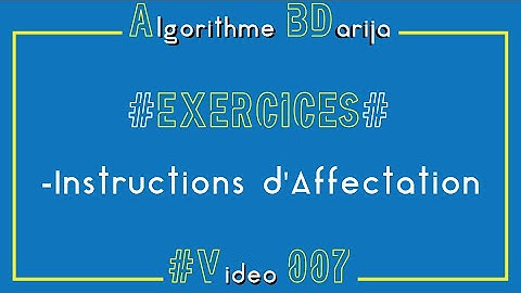 Algorithme BDarija 007 | Exercices ( L