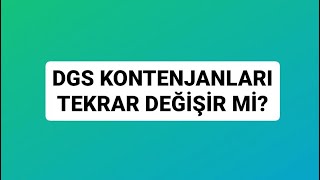 2023 Dgs Kontenjanlarinda Tekrar Deği̇şi̇kli̇k Olur Mu? Artar Mi