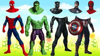 Wrong Heads Top Superheroes | Wrong Superheroes Puzzle | Spiderman | Hulk