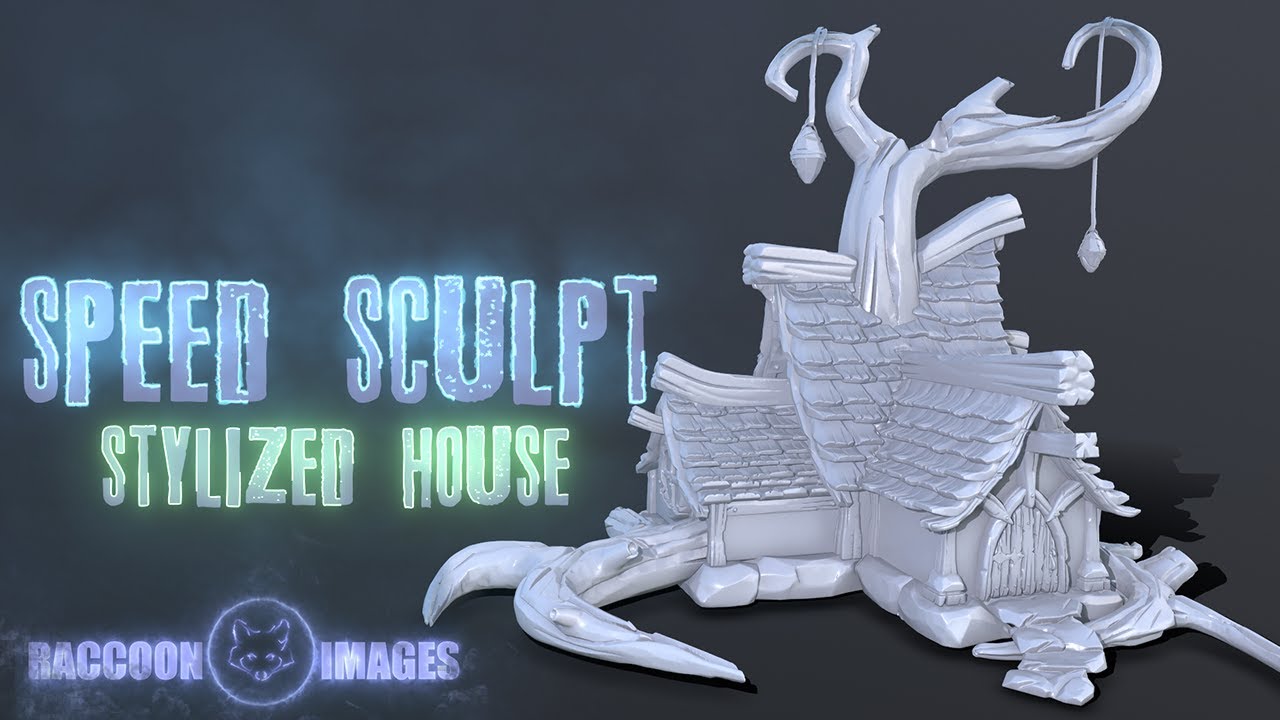 Speed Sculpt || Speed Modeling || Stylized House || 3D Coat work