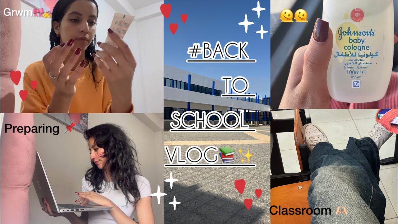 Back to school vlog📚✨/ اول يوم في المدرسة 🎀