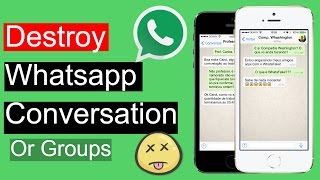 How To Destroy WhatsApp Conversation or groups 2017 | Webstream screenshot 5