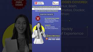 Multi Cloud DevSecOps with Gen AI 🚀 | Job Oriented Course #itcourses #devsecops #itjobs #ytshorts