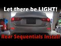 How to install infiniti q50 rear sequential signals without the pigtail