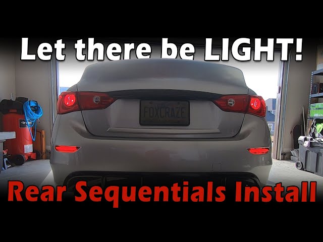 Smoke LED Tail Light Assembly For Infiniti Q50 Q50S Trunk – 2014-2017 - View #5
