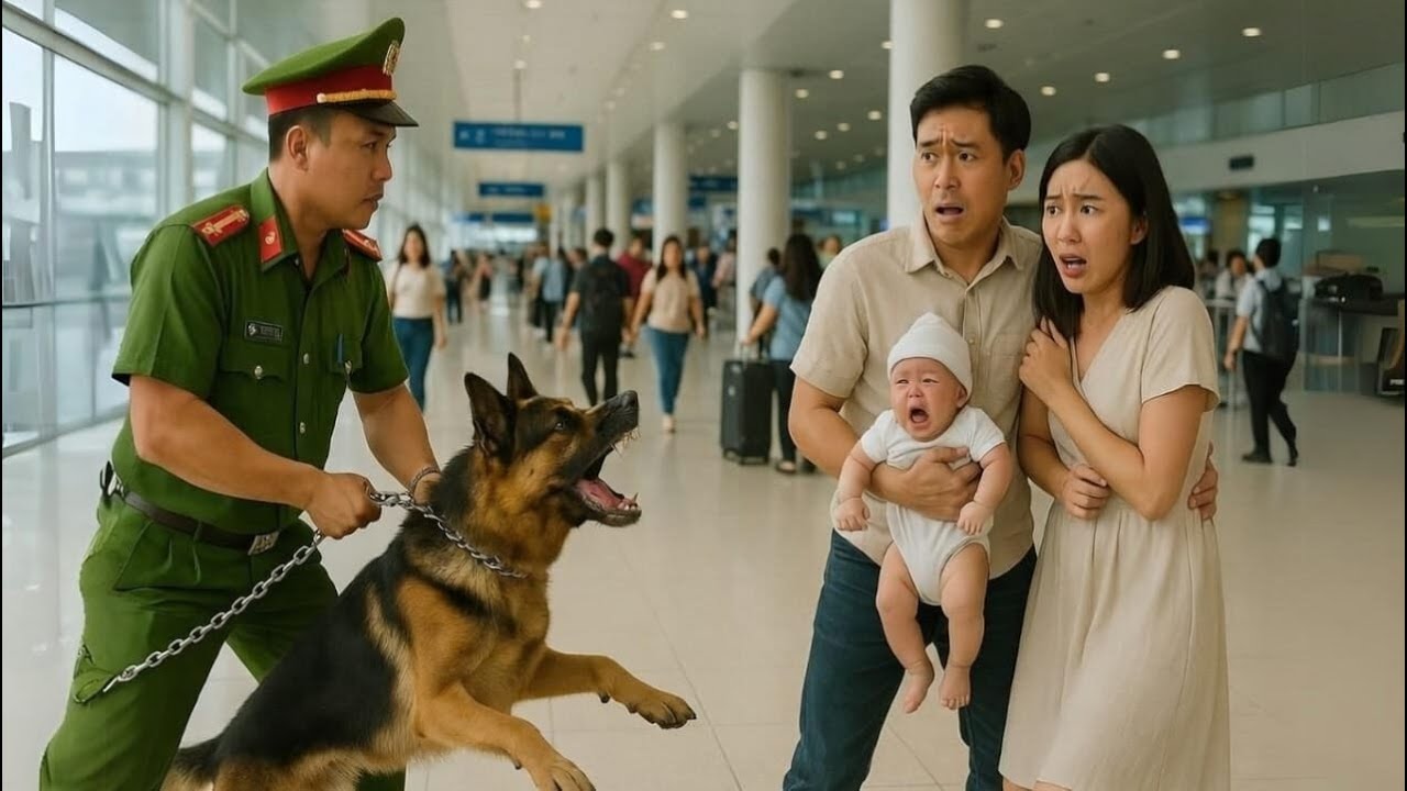 Báo Động Toàn Sân Bay Vì CHÓ NGHIỆP VỤ Sủa Dữ Dội Vào Đứa Bé Sơ Sinh - Cảnh Sát Lập Tức Bao Vây