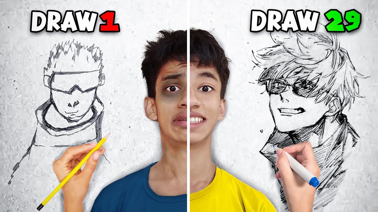 Can I improve my drawing in 30 days? - (Unexpected result!) - YouTube