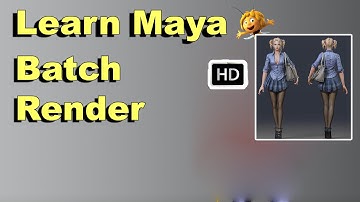 Learn Maya HD | Batch Render | Maya Autodesk 3D Basics Animation HD | - Comprint Multimedia