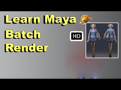 Learn Maya HD | Batch Render | Maya Autodesk 3D Basics Animation HD | - Comprint Multimedia