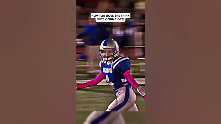 Can She even Score a TOUCHDOWN? ☠️ #nfl #shorts