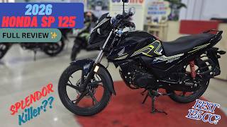 Honda SP 125 2026 Review 🔥 Best 125cc Bike in India? Features, Mileage & Verdict | Splendor Killer?