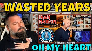 Iron Maiden - Wasted Years (Cover by Just Joe) OLDSKULENERD REACTION