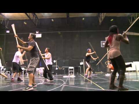 Behind-the-scenes: STOMP rehearsals London 2012