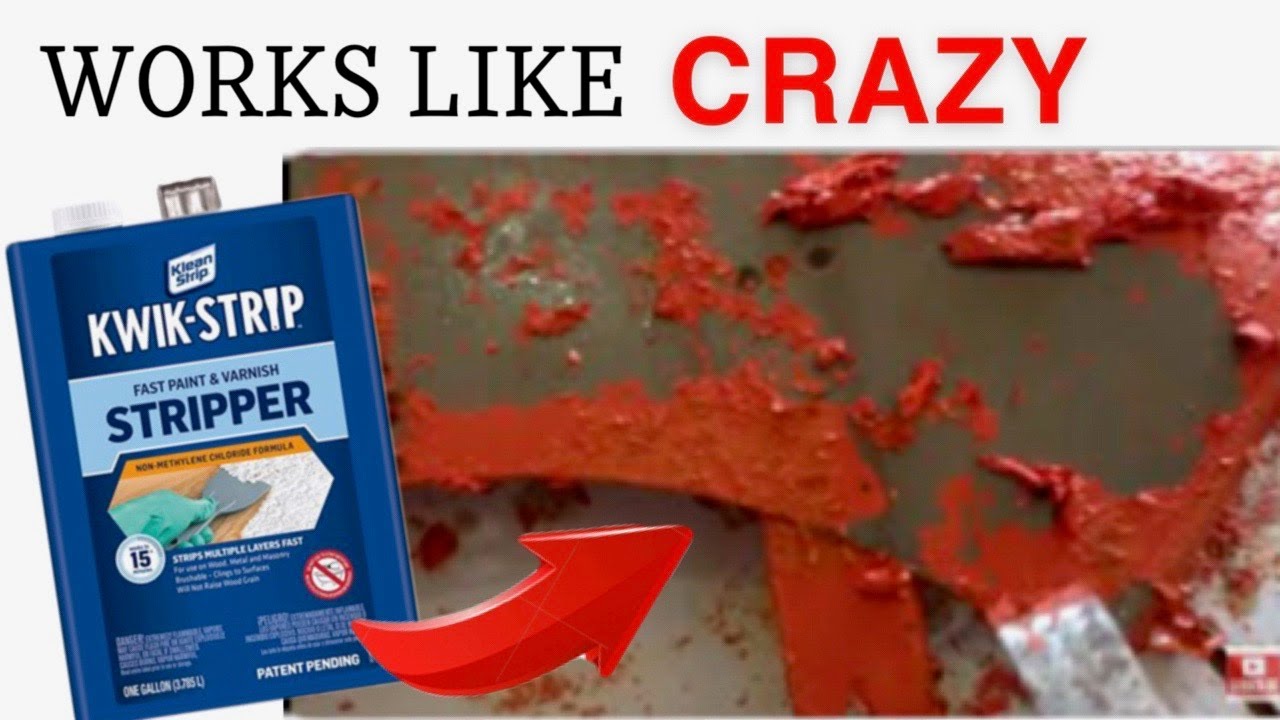 KWIKSTRIPStripping 50 yearold tractor paint YouTube