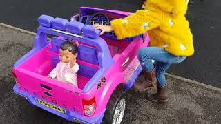 Ride On Pink Car - Playground For Kids