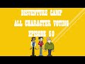 DISVENTURE CAMP ALL CHARACTER VOTING EPISODE 50