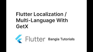 Flutter localization with Getx Bangla- 2022