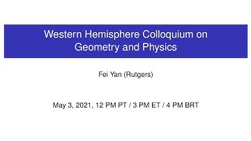 WHCGP: Fei Yan, "Two tales of networks and quantization"