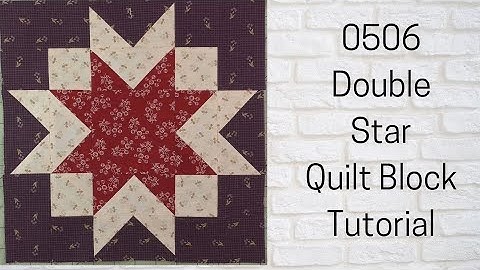 0506 Double Star Quilt Block Tutorial | Block of the Day 2023 | Rotary Cutting | AccuQuilt