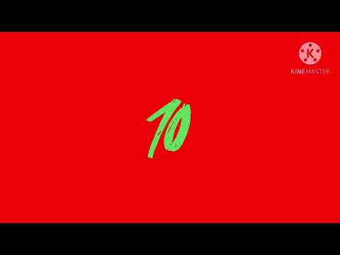 10 second countdown with different fonts 4K