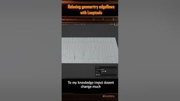 using relax with looptools