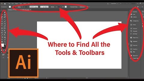 Where to Find Adobe Illustrator Toolbars | How to Find Tools in Adobe Illustrator