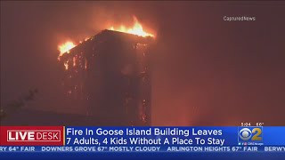 Fire In Goose Island Displaces 7 Adults, 4 Kids